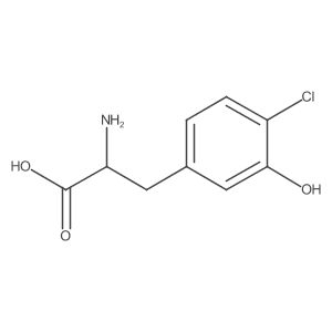 2-Amino-3-(4-chloro-3-hydroxyphenyl)propanoic acid Structure