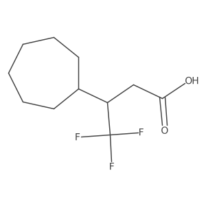 3-Cycloheptyl-4,4,4-trifluorobutanoic acid Structure