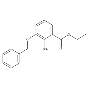 Ethyl 2-amino-3-(benzyloxy)benzoate结构式