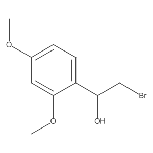 2-Bromo-1-(2,4-dimethoxyphenyl)ethanol Structure