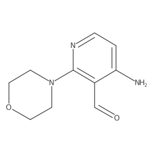 4-Amino-2-(morpholin-4-yl)nicotinaldehyde结构式