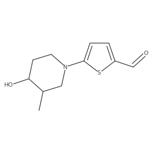 5-(4-Hydroxy-3-methylpiperidin-1-yl)thiophene-2-carbaldehyde Structure