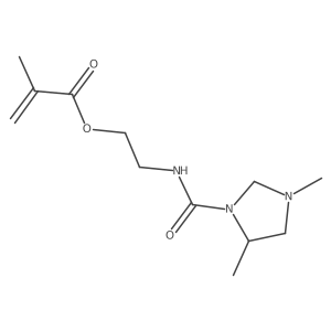 2-[[(3,5-Dimethyl-1-imidazolidinyl)carbonyl]amino]ethyl 2-methyl-2-propenoate结构式
