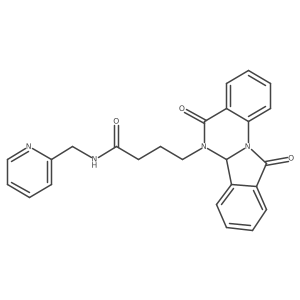 4-(5,11-dioxo-6a,11-dihydroisoindolo[2,1-a]quinazolin-6(5H)-yl)-N-(pyridin-2-ylmethyl)butanamide Structure