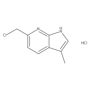 6-(chloromethyl)-3-methyl-1H-pyrrolo[2,3-b]pyridinehydrochloride结构式