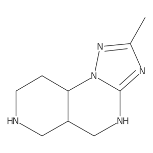 4-Methyl-2,3,5,7,11-pentaazatricyclo[7.4.0.0,2,6]trideca-3,5-diene结构式