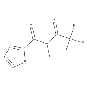 4,4-Difluoro-2-methyl-1-(thiophen-2-yl)pentane-1,3-dione结构式