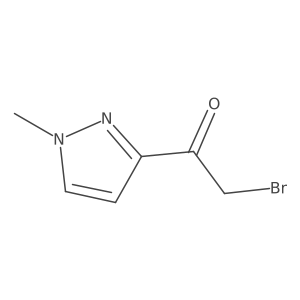2-bromo-1-(1-methyl-1H-pyrazol-3-yl)ethan-1-one结构式