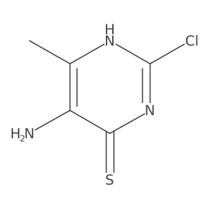 5-Amino-2-chloro-6-methylpyrimidine-4-thiol结构式