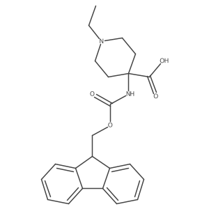 4-(Fmoc-amino)-1-ethylpiperidine-4-carboxylic acid Structure