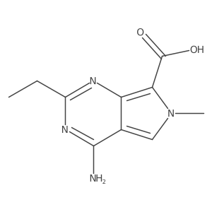 4-Amino-2-ethyl-6-methyl-6H-pyrrolo[3,4-d]pyrimidine-7-carboxylic acid Structure