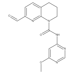 7-Formyl-3,4-dihydro-N-(6-methoxy-4-pyrimidinyl)-1,8-naphthyridine-1(2h)-carboxamide Structure