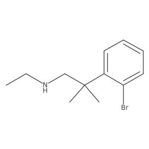 2-Bromo-N-ethyl-I(2),I(2)-dimethylbenzeneethanamine结构式