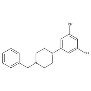 5-(4-Benzylpiperazin-1-yl)benzene-1,3-diol Structure