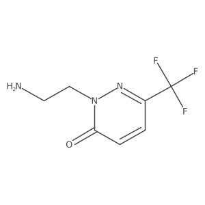 2-(2-aminoethyl)-6-(trifluoromethyl)pyridazin-3(2H)-one Structure