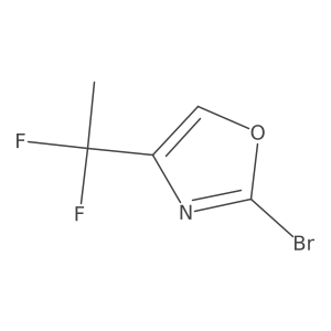 2-Bromo-4-(1,1-difluoroethyl)-1,3-oxazole Structure