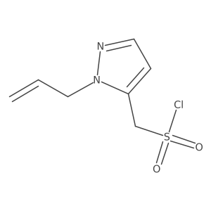 [1-(Prop-2-en-1-yl)-1H-pyrazol-5-yl]methanesulfonyl chloride结构式