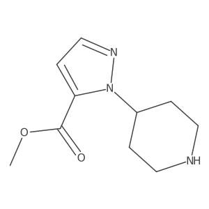 methyl 1-(piperidin-4-yl)-1H-pyrazole-5-carboxylate Structure