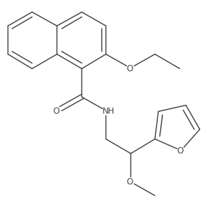 2-ethoxy-N-(2-(furan-2-yl)-2-methoxyethyl)-1-naphthamide结构式