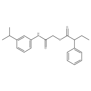 {[3-(Propan-2-yl)phenyl]carbamoyl}methyl 2-phenylbutanoate结构式