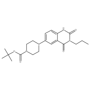 Tert-butyl 4-(2,4-dioxo-3-propyl-1,2,3,4-tetrahydroquinazolin-6-yl)piperazine-1-carboxylate Structure