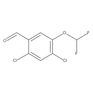 2,4-Dichloro-5-(difluoromethoxy)benzaldehyde结构式