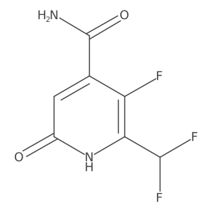 2-(Difluoromethyl)-3-fluoro-6-hydroxypyridine-4-carboxamide Structure