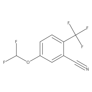 5-Difluoromethoxy-2-(trifluoromethyl)benzonitrile Structure