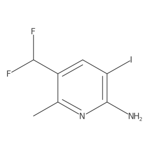 5-(Difluoromethyl)-3-iodo-6-methylpyridin-2-amine Structure
