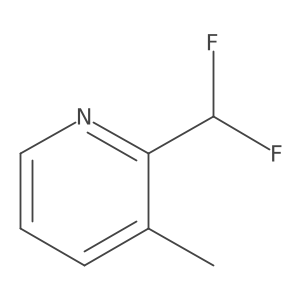 2-(Difluoromethyl)-3-methylpyridine Structure