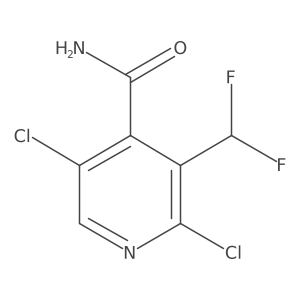 2,5-Dichloro-3-(difluoromethyl)isonicotinamide结构式