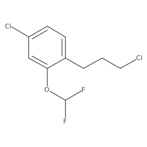 1-Chloro-4-(3-chloropropyl)-3-(difluoromethoxy)benzene Structure