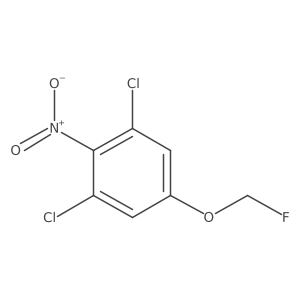 1,3-Dichloro-5-fluoromethoxy-2-nitrobenzene结构式