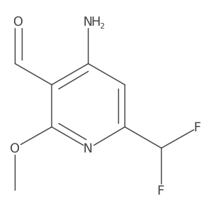 4-Amino-6-(difluoromethyl)-2-methoxynicotinaldehyde Structure