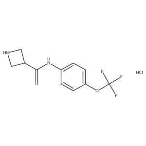N-(4-(trifluoromethoxy)phenyl)azetidine-3-carboxamide hydrochloride Structure