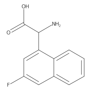 1-Naphthaleneacetic acid, I+/--amino-3-fluoro-结构式