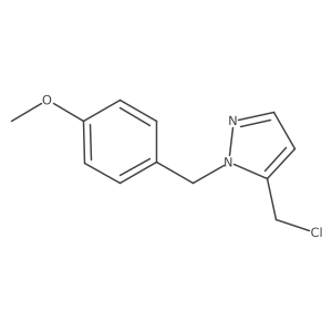 1H-Pyrazole, 5-(chloromethyl)-1-[(4-methoxyphenyl)methyl]- Structure
