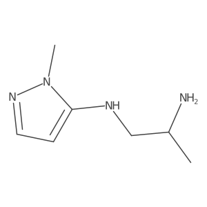 1,2-Propanediamine, N1-(1-methyl-1H-pyrazol-5-yl)-, (2S)- Structure
