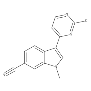 3-(2-Chloro-4-pyrimidinyl)-1-methyl-1H-indole-6-carbonitrile Structure