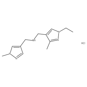 1-(1-ethyl-3-methyl-1H-pyrazol-4-yl)-N-[(1-methyl-1H-pyrazol-4-yl)methyl]methanamine Structure