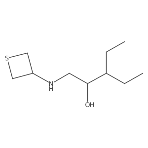 3-Ethyl-1-(thietan-3-ylamino)pentan-2-ol结构式