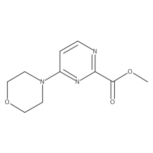 Methyl 4-(morpholin-4-yl)pyrimidine-2-carboxylate结构式