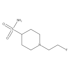 1-(2-Fluoroethyl)piperidine-4-sulfonamide Structure
