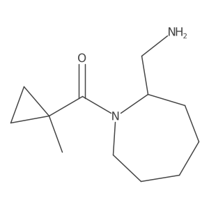 [1-(1-Methylcyclopropanecarbonyl)azepan-2-yl]methanamine结构式