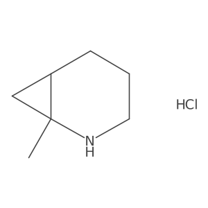1-Methyl-2-azabicyclo[4.1.0]heptane hydrochloride结构式