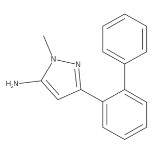 1-methyl-3-(2-phenylphenyl)-1H-pyrazol-5-amine Structure