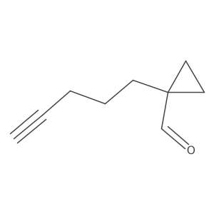 1-(Pent-4-yn-1-yl)cyclopropane-1-carbaldehyde Structure