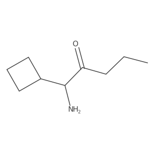 1-Amino-1-cyclobutylpentan-2-one Structure