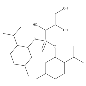 Bis[5-methyl-2-(propan-2-yl)cyclohexyl] (1,2,3-trihydroxypropyl)phosphonate Structure