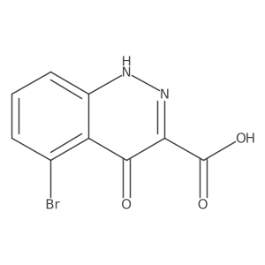 5-Bromo-4-oxo-1,4-dihydrocinnoline-3-carboxylic acid结构式